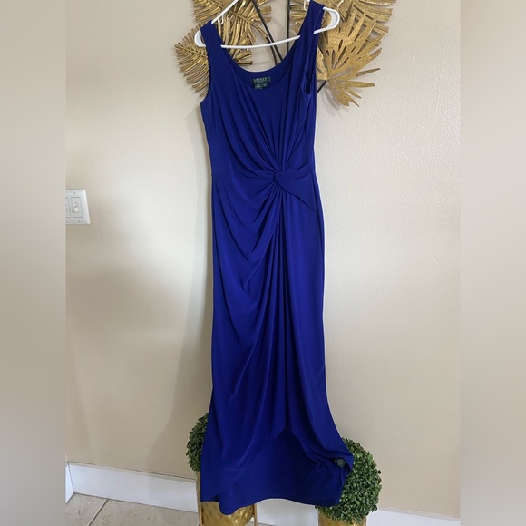 Ralph Lauren Dresses & Skirts - Ralph Lauren Royal Blue Draped Dress